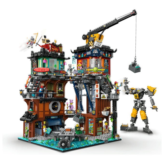 Lego NINJAGO 71837 Laboratori di City Set di costruzioni 3244 pezzi 10 minifigure Mech personalizzabile