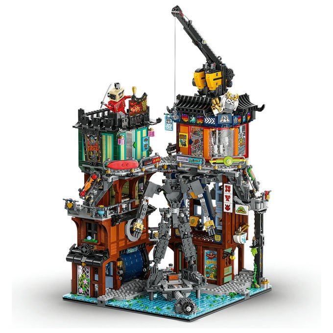 Lego NINJAGO 71837 Laboratori di City Set di costruzioni 3244 pezzi 10 minifigure Mech personalizzabile