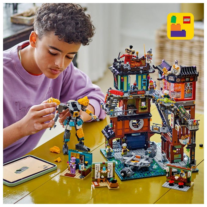 Lego NINJAGO 71837 Laboratori di City Set di costruzioni 3244 pezzi 10 minifigure Mech personalizzabile