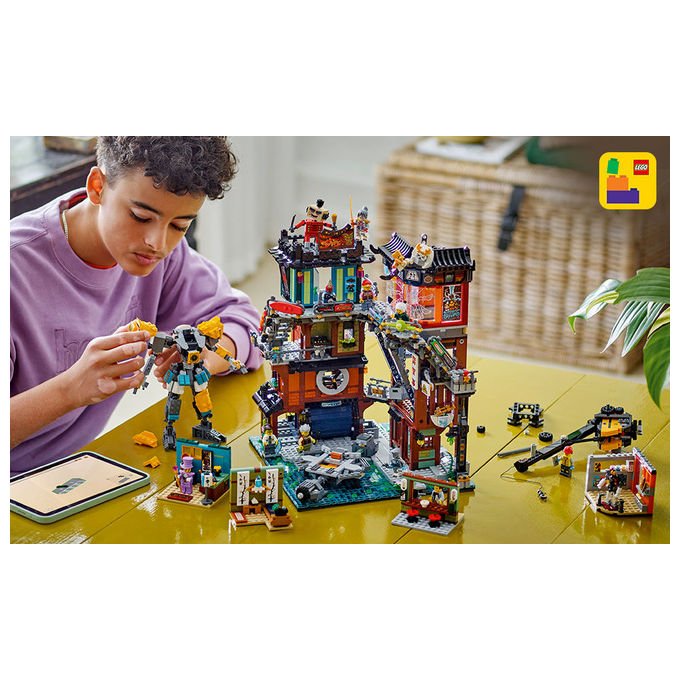 Lego NINJAGO 71837 Laboratori di City Set di costruzioni 3244 pezzi 10 minifigure Mech personalizzabile