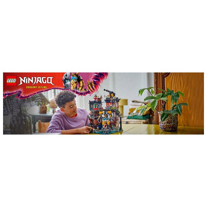 Lego NINJAGO 71837 Laboratori di City Set di costruzioni 3244 pezzi 10 minifigure Mech personalizzabile