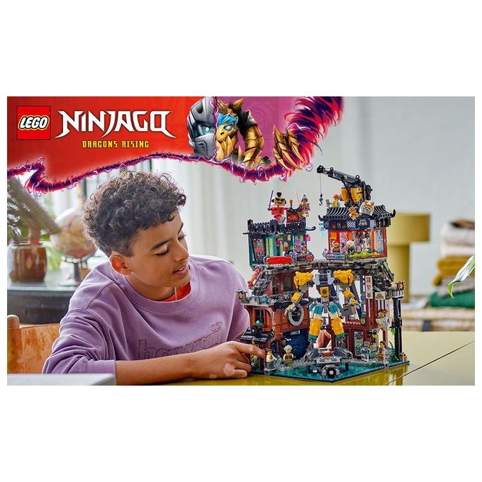 Lego NINJAGO 71837 Laboratori di City Set di costruzioni 3244 pezzi 10 minifigure Mech personalizzabile