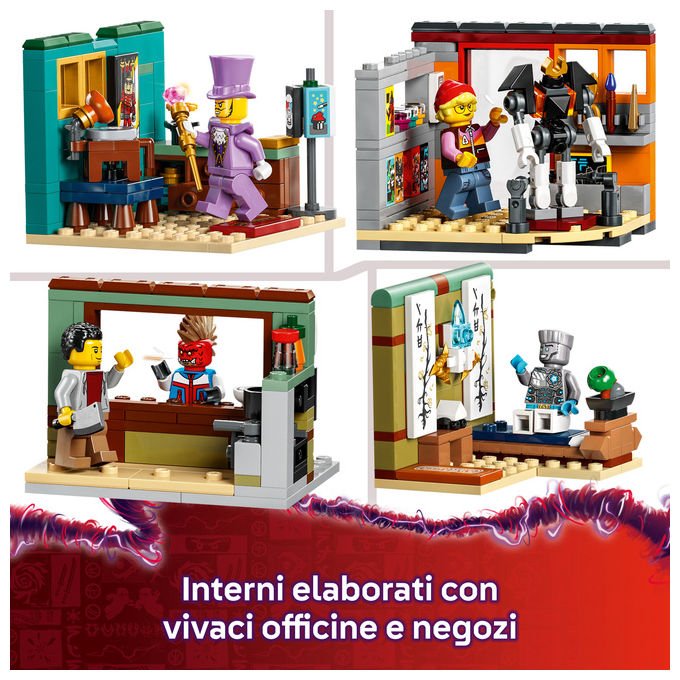 Lego NINJAGO 71837 Laboratori di City Set di costruzioni 3244 pezzi 10 minifigure Mech personalizzabile