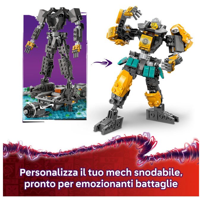 Lego NINJAGO 71837 Laboratori di City Set di costruzioni 3244 pezzi 10 minifigure Mech personalizzabile