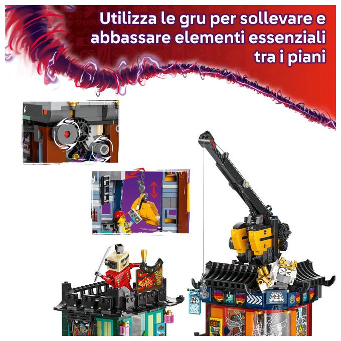 Lego NINJAGO 71837 Laboratori di City Set di costruzioni 3244 pezzi 10 minifigure Mech personalizzabile