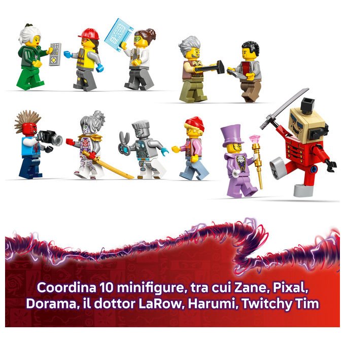 Lego NINJAGO 71837 Laboratori di City Set di costruzioni 3244 pezzi 10 minifigure Mech personalizzabile