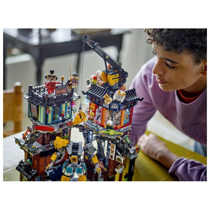 Lego NINJAGO 71837 Laboratori di City Set di costruzioni 3244 pezzi 10 minifigure Mech personalizzabile