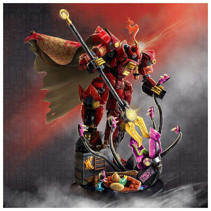 Lego 71846 Ninjago Set da Costruzione Mech Cavaliere del Fuoco con Minifigure e Mostro Marino 996 pezzi colore Multicolore
