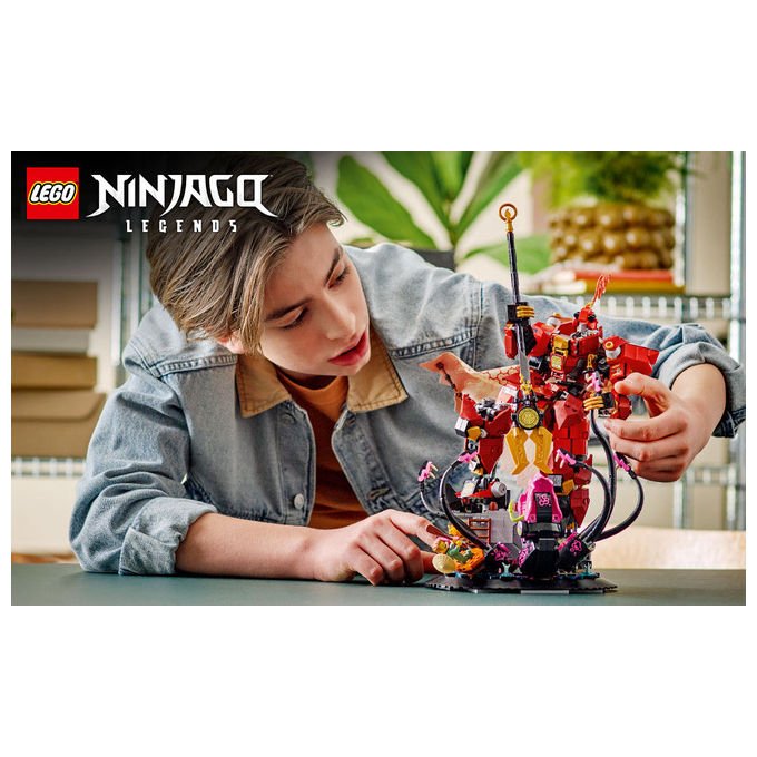 Lego 71846 Ninjago Set da Costruzione Mech Cavaliere del Fuoco con Minifigure e Mostro Marino 996 pezzi colore Multicolore