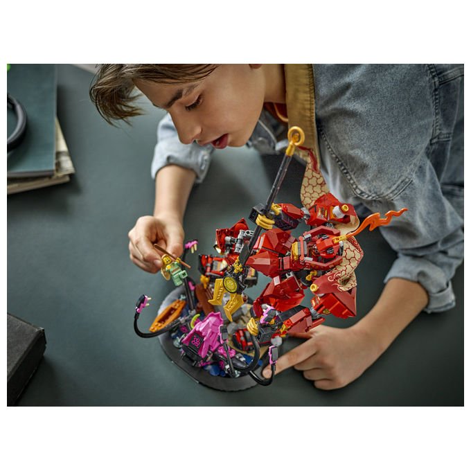 Lego 71846 Ninjago Set da Costruzione Mech Cavaliere del Fuoco con Minifigure e Mostro Marino 996 pezzi colore Multicolore