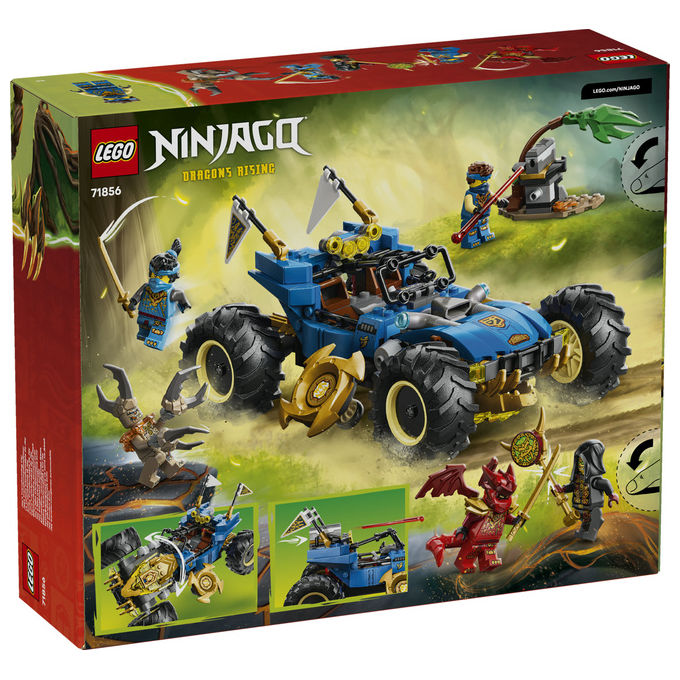 LEGO, Ninjago Auto Mutaforma di Jay, Set costruzioni unisex, 387 Pezzi