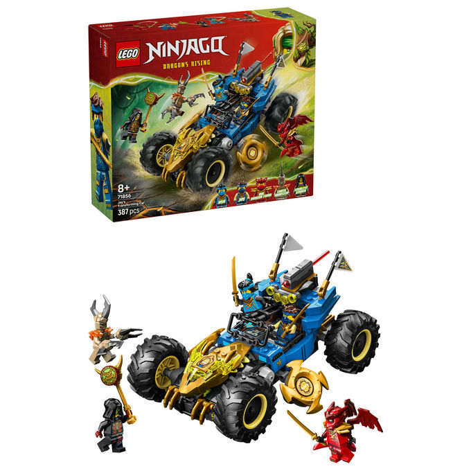 LEGO, Ninjago Auto Mutaforma di Jay, Set costruzioni unisex, 387 Pezzi
