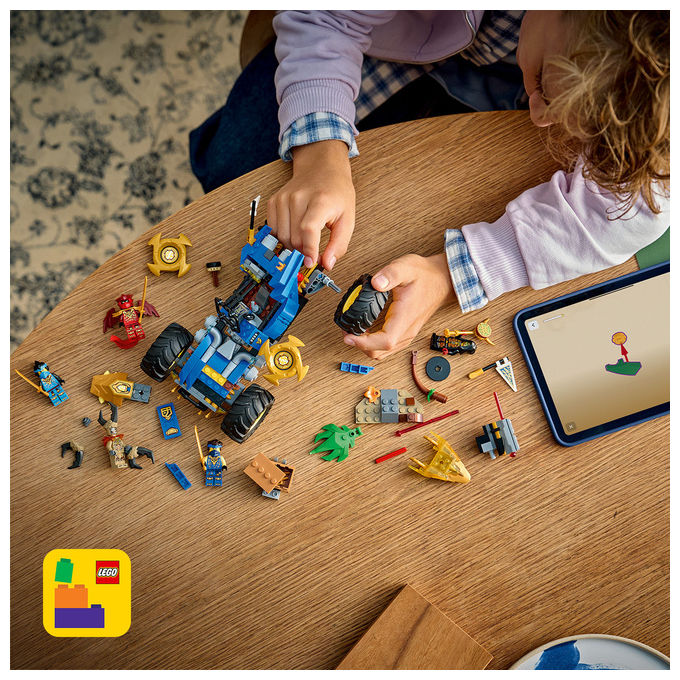 LEGO, Ninjago Auto Mutaforma di Jay, Set costruzioni unisex, 387 Pezzi