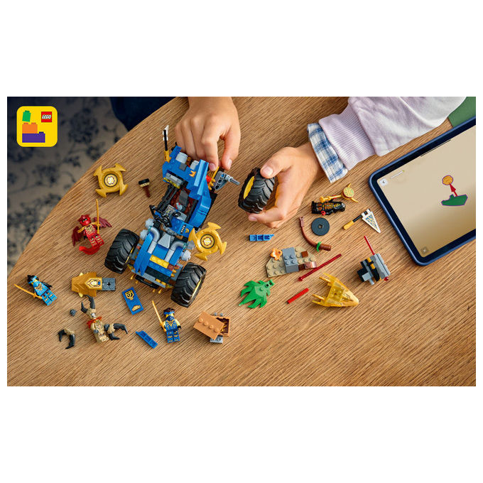 LEGO, Ninjago Auto Mutaforma di Jay, Set costruzioni unisex, 387 Pezzi