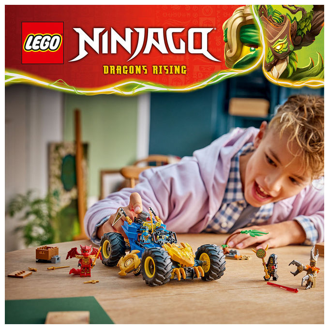 LEGO, Ninjago Auto Mutaforma di Jay, Set costruzioni unisex, 387 Pezzi