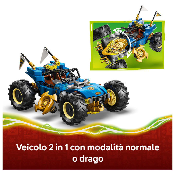 LEGO, Ninjago Auto Mutaforma di Jay, Set costruzioni unisex, 387 Pezzi