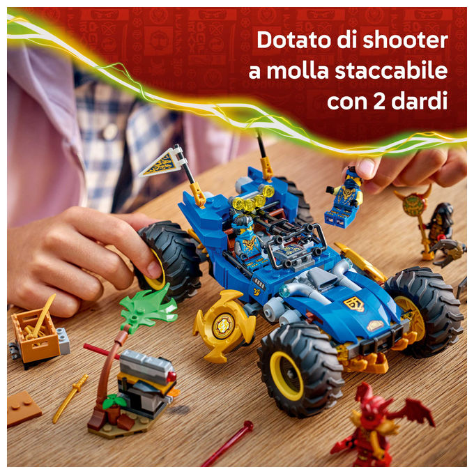 LEGO, Ninjago Auto Mutaforma di Jay, Set costruzioni unisex, 387 Pezzi