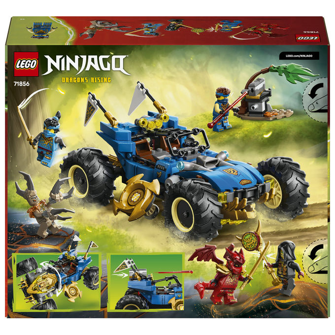 LEGO, Ninjago Auto Mutaforma di Jay, Set costruzioni unisex, 387 Pezzi