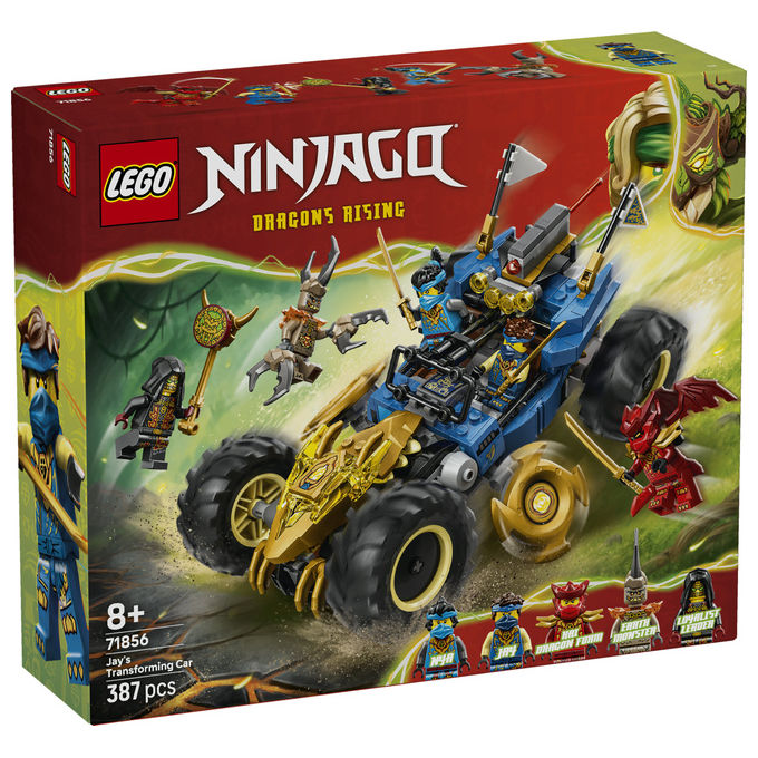 LEGO, Ninjago Auto Mutaforma di Jay, Set costruzioni unisex, 387 Pezzi