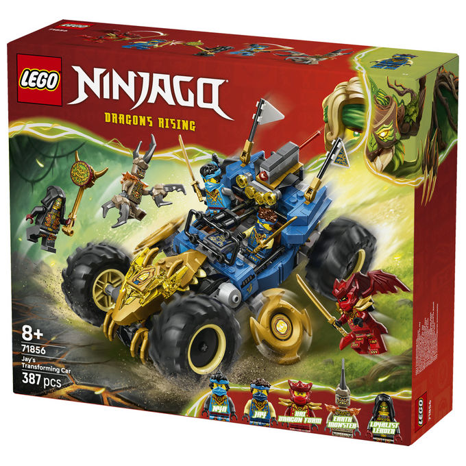 LEGO, Ninjago Auto Mutaforma di Jay, Set costruzioni unisex, 387 Pezzi