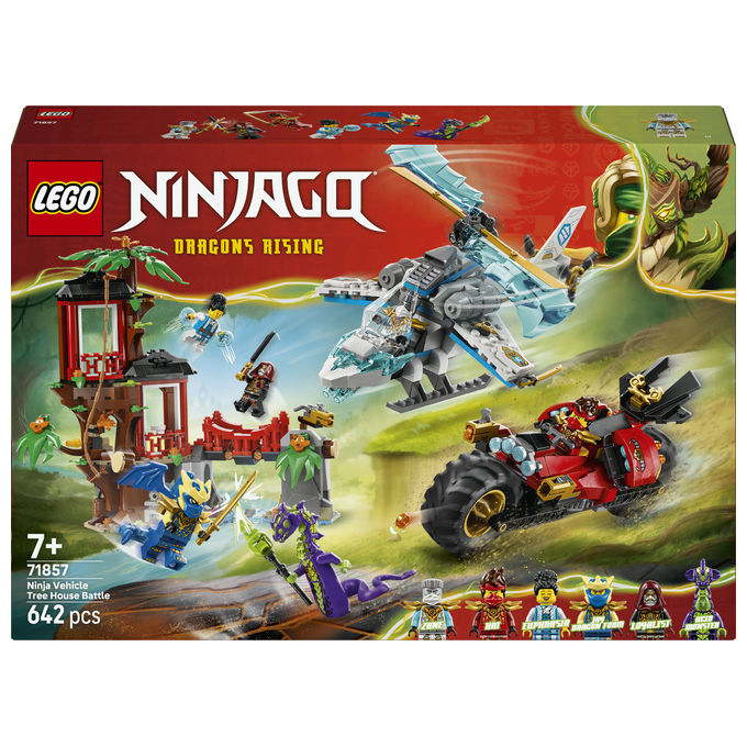 Lego, Battaglia alla Casa sull'Albero con Veicolo Ninja, Set Ninjago 71857
