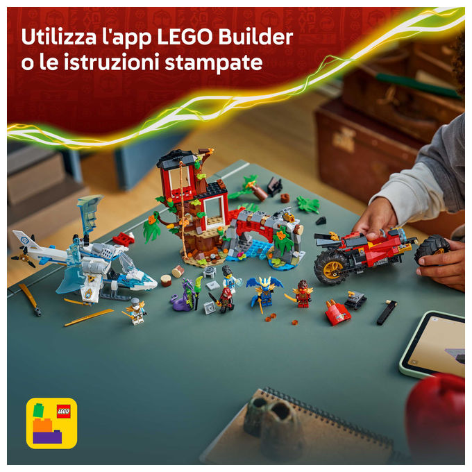 Lego, Battaglia alla Casa sull'Albero con Veicolo Ninja, Set Ninjago 71857