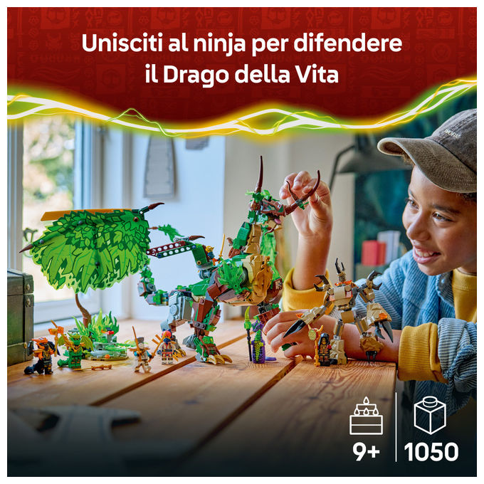 LEGO, Drago della Vita Ninjago, 1050 Pezzi, Set Costruzioni 71859