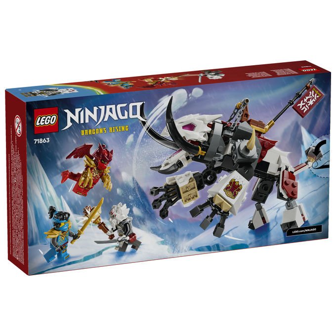 Lego 71863 NINJAGO Zilvar e Grimtak la Bestia Drago Set da costruzione 232 pezzi 3 Minifigure per bambini da 7 anni