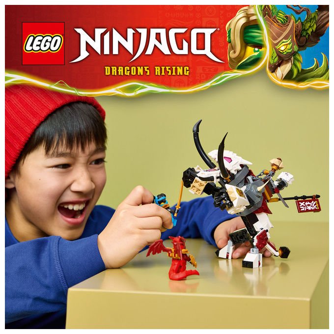Lego 71863 NINJAGO Zilvar e Grimtak la Bestia Drago Set da costruzione 232 pezzi 3 Minifigure per bambini da 7 anni