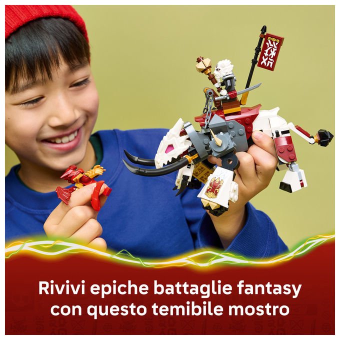 Lego 71863 NINJAGO Zilvar e Grimtak la Bestia Drago Set da costruzione 232 pezzi 3 Minifigure per bambini da 7 anni