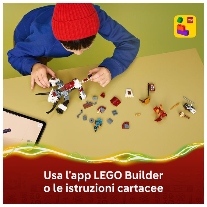 Lego 71863 NINJAGO Zilvar e Grimtak la Bestia Drago Set da costruzione 232 pezzi 3 Minifigure per bambini da 7 anni