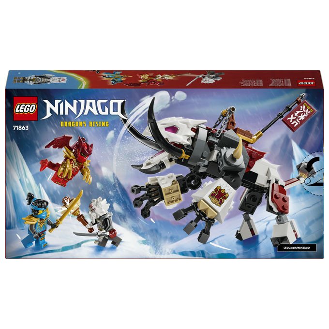 Lego 71863 NINJAGO Zilvar e Grimtak la Bestia Drago Set da costruzione 232 pezzi 3 Minifigure per bambini da 7 anni