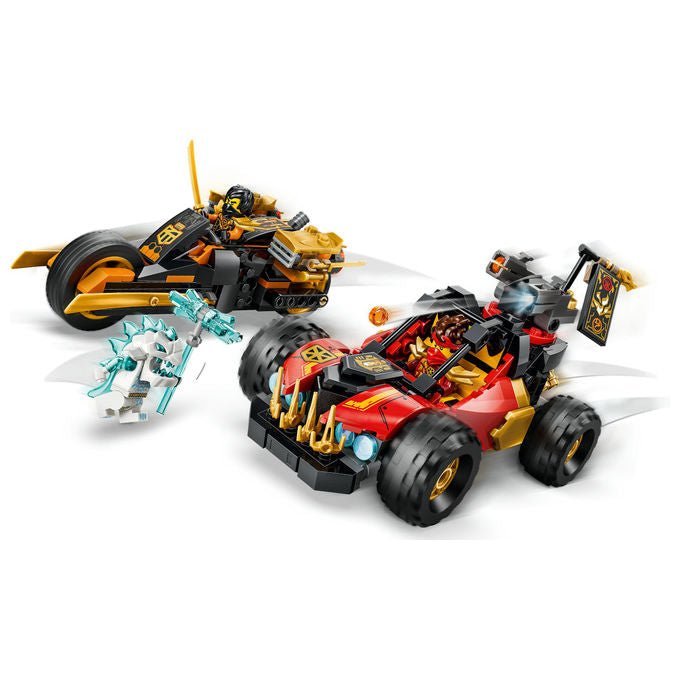 Lego 71864 Ninjago Veicoli Combinanti di Kai e Cole Set Costruzioni 394 Pezzi 3 Minifigure da 7 Anni