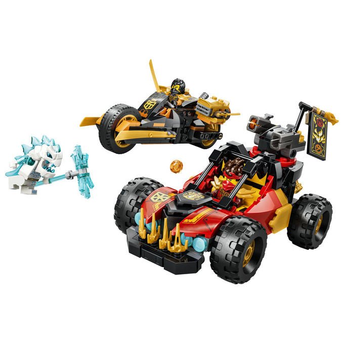 Lego 71864 Ninjago Veicoli Combinanti di Kai e Cole Set Costruzioni 394 Pezzi 3 Minifigure da 7 Anni