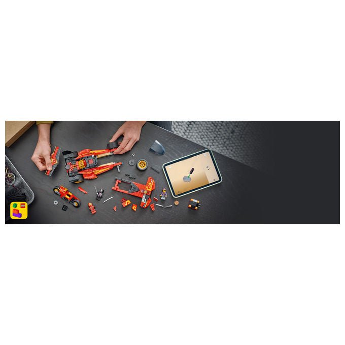 Lego 71867 NINJAGO Super-Bolide Ninja X-1 15° Anniversario Set Costruzioni 2in1 con Moto 691 Pezzi 3 Minifigure da 14 anni