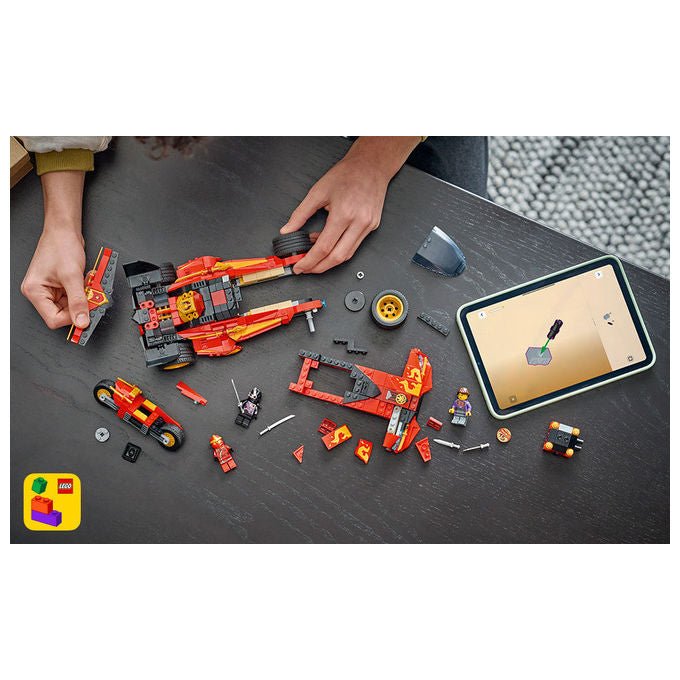 Lego 71867 NINJAGO Super-Bolide Ninja X-1 15° Anniversario Set Costruzioni 2in1 con Moto 691 Pezzi 3 Minifigure da 14 anni