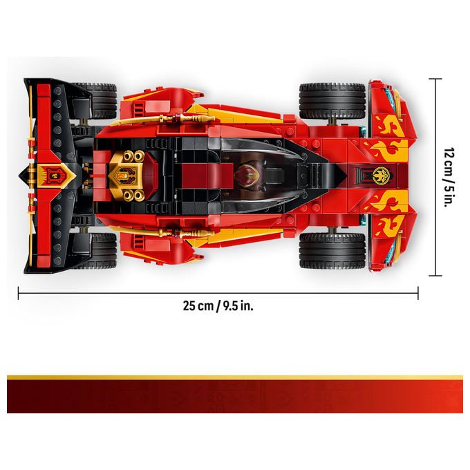 Lego 71867 NINJAGO Super-Bolide Ninja X-1 15° Anniversario Set Costruzioni 2in1 con Moto 691 Pezzi 3 Minifigure da 14 anni