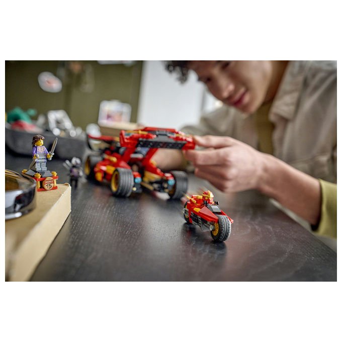 Lego 71867 NINJAGO Super-Bolide Ninja X-1 15° Anniversario Set Costruzioni 2in1 con Moto 691 Pezzi 3 Minifigure da 14 anni