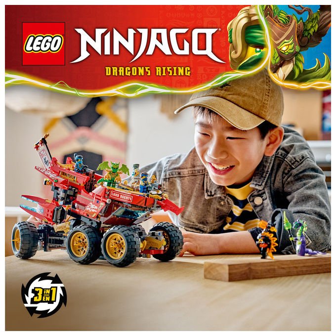 Lego NINJAGO 71869 Bounty di Terra Camion Giocattolo 3 in 1 per Bambini da 9 Anni con 6 Minifigure