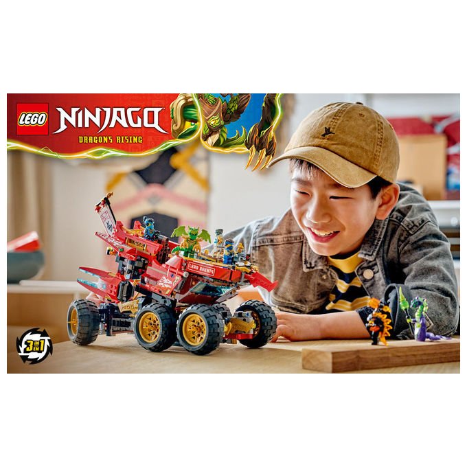 Lego NINJAGO 71869 Bounty di Terra Camion Giocattolo 3 in 1 per Bambini da 9 Anni con 6 Minifigure