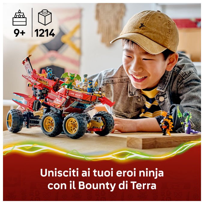 Lego NINJAGO 71869 Bounty di Terra Camion Giocattolo 3 in 1 per Bambini da 9 Anni con 6 Minifigure