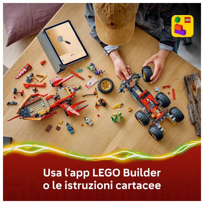 Lego NINJAGO 71869 Bounty di Terra Camion Giocattolo 3 in 1 per Bambini da 9 Anni con 6 Minifigure