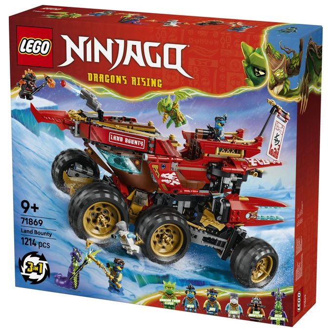 Lego NINJAGO 71869 Bounty di Terra Camion Giocattolo 3 in 1 per Bambini da 9 Anni con 6 Minifigure
