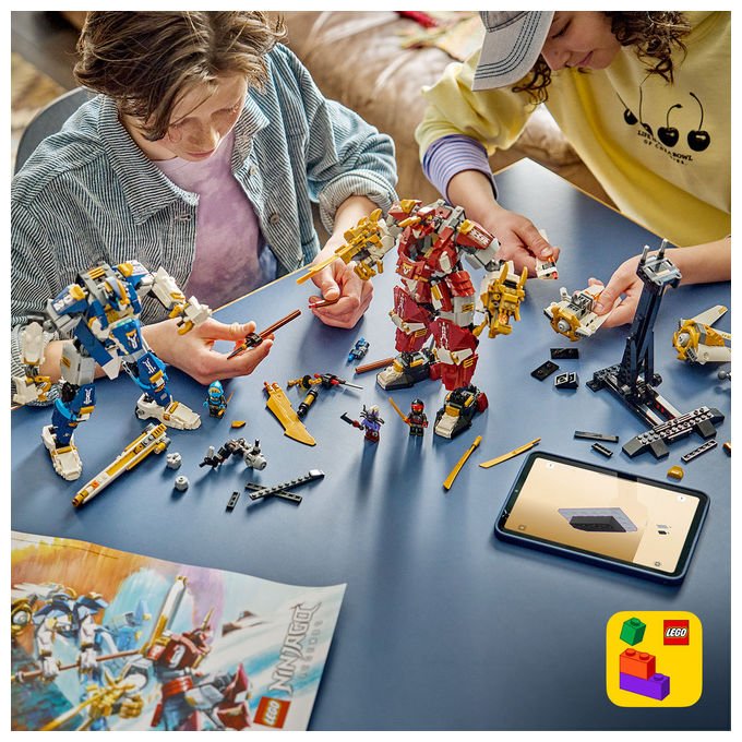 Lego 71870 NINJAGO Mech Titanici Gemelli Set da Costruzione 1707 pezzi 2 Action Figure 3 Minifigure per 12 anni
