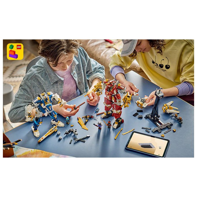 Lego 71870 NINJAGO Mech Titanici Gemelli Set da Costruzione 1707 pezzi 2 Action Figure 3 Minifigure per 12 anni