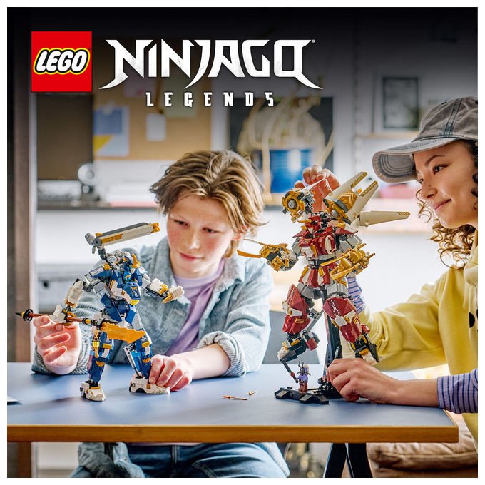 Lego 71870 NINJAGO Mech Titanici Gemelli Set da Costruzione 1707 pezzi 2 Action Figure 3 Minifigure per 12 anni