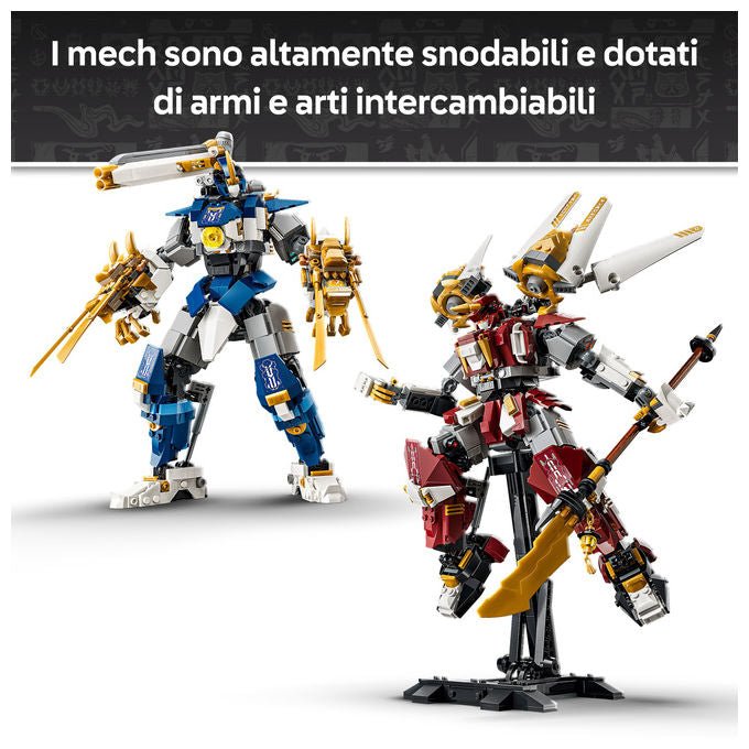 Lego 71870 NINJAGO Mech Titanici Gemelli Set da Costruzione 1707 pezzi 2 Action Figure 3 Minifigure per 12 anni