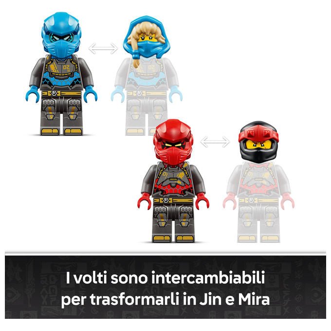 Lego 71870 NINJAGO Mech Titanici Gemelli Set da Costruzione 1707 pezzi 2 Action Figure 3 Minifigure per 12 anni