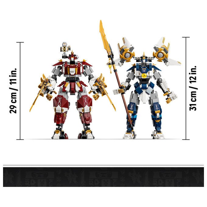 Lego 71870 NINJAGO Mech Titanici Gemelli Set da Costruzione 1707 pezzi 2 Action Figure 3 Minifigure per 12 anni