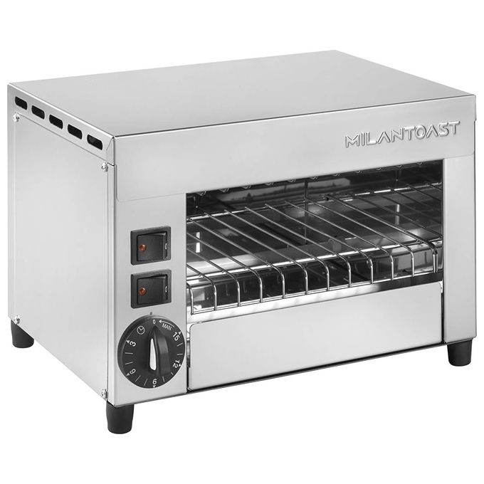 MilanToast 14701 Tostiera a 2 Posti Timer 15 Minuti